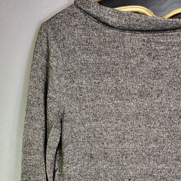 Talbots Gold Metallic Cowl Neck Sweater Size Small - Picture 3 of 9